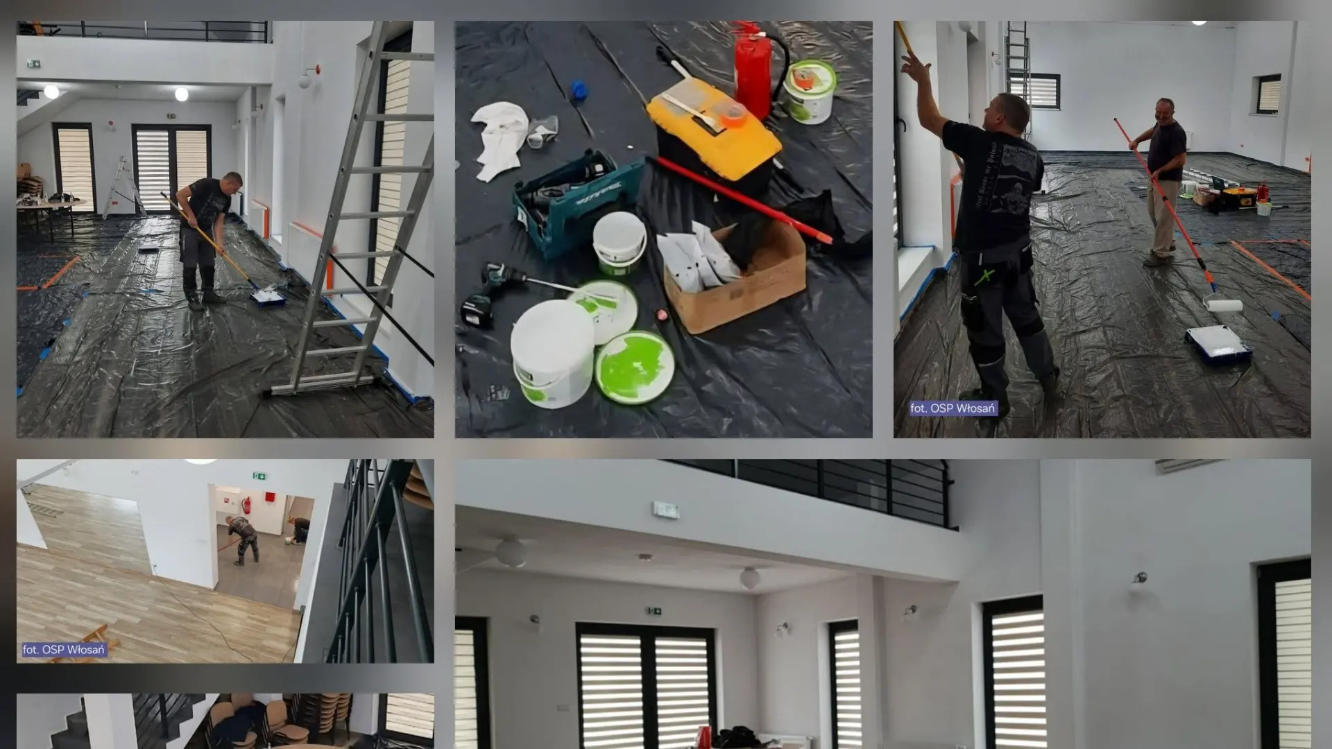 Uzupełnienie informacji dot. prac malarskich w budynku świetlicy i OSP we Włosani 