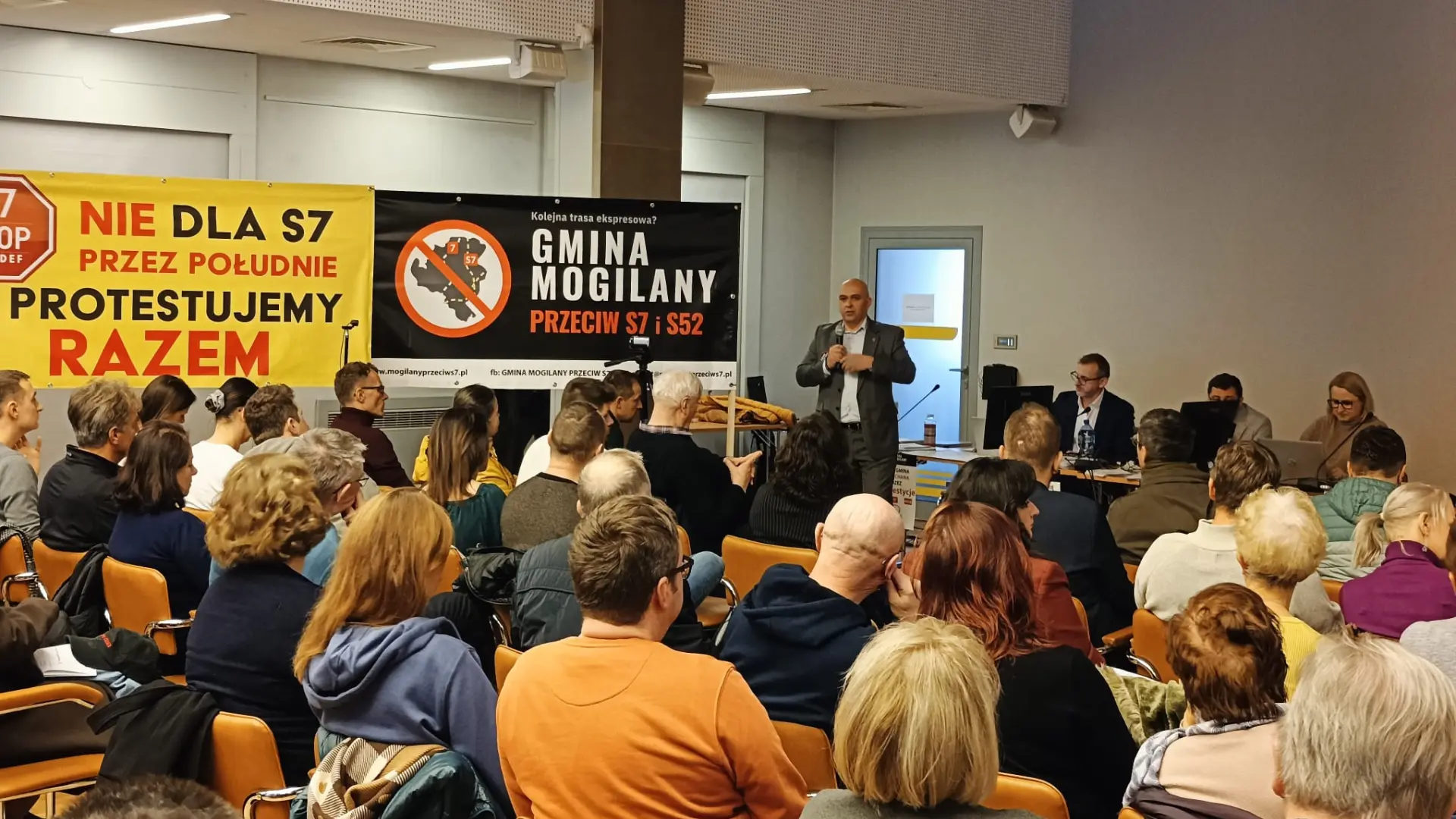 Spotkanie w sprawie budowy drogi S7 w Mogilanach