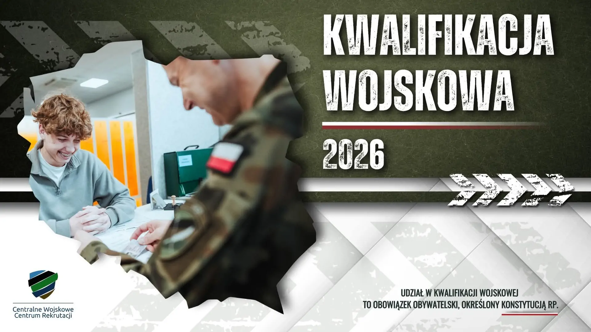 grafika z napisem: kwalifikacja wojskowa 2026.