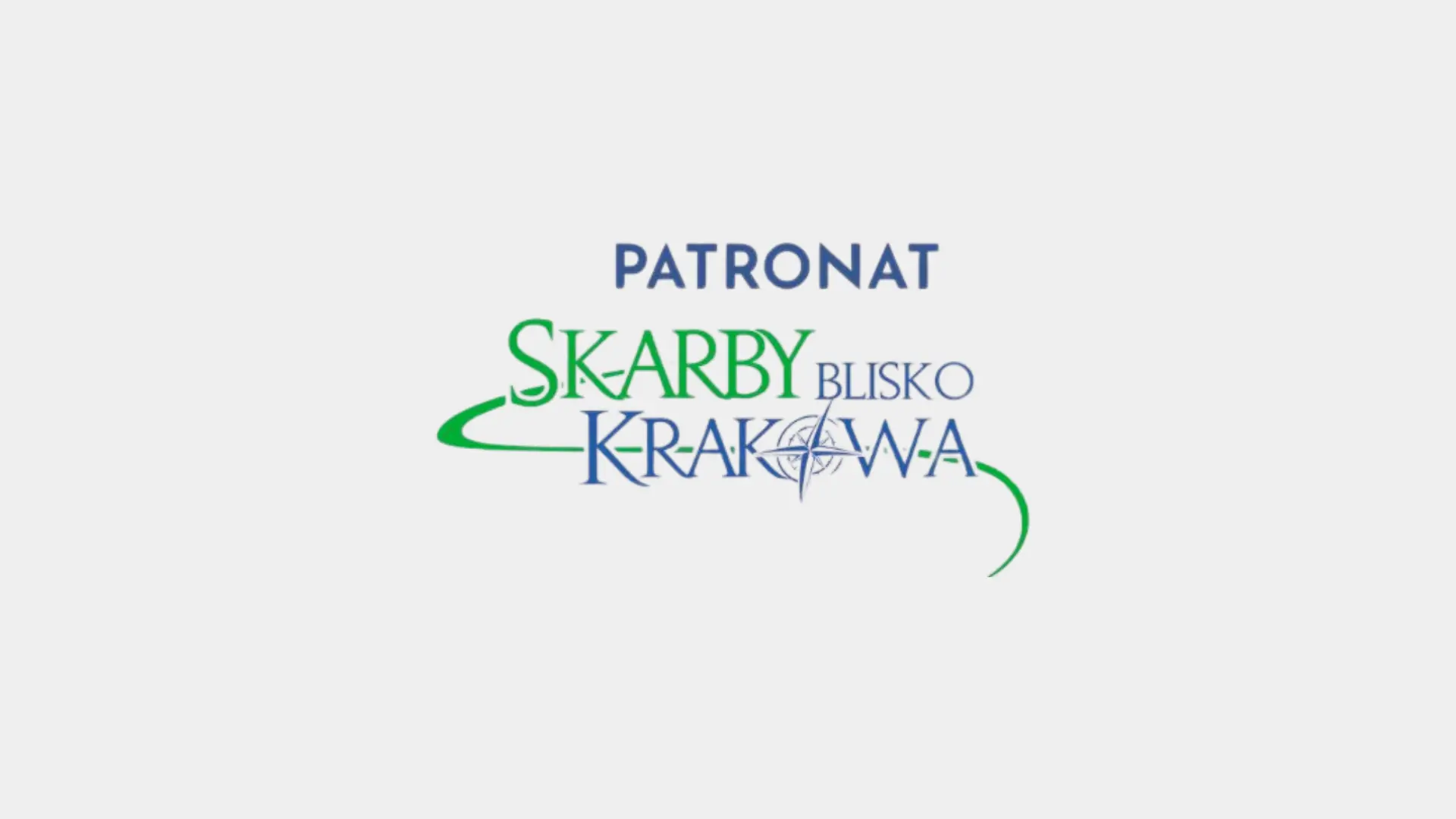 logo projektu Skarby Blisko Krakowa oraz napis: Patronat