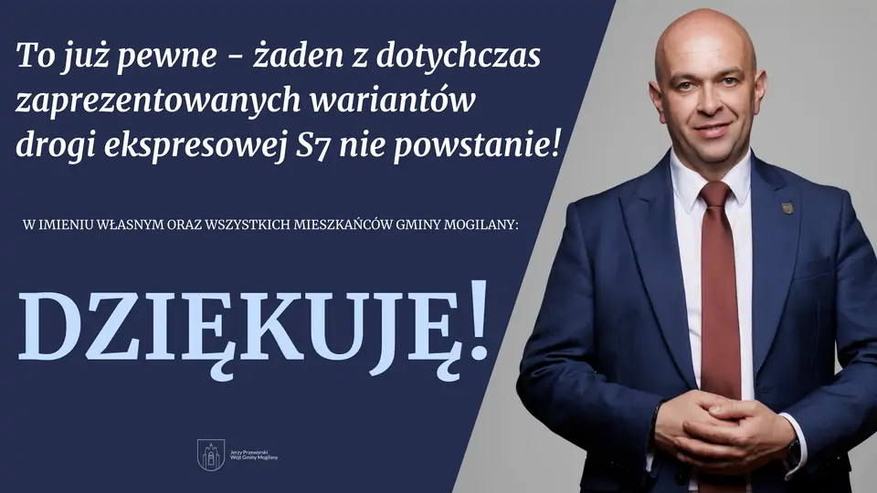 Oświadczenie Wójta Gminy Mogilany w sprawie decyzji dotyczącej drogi S7