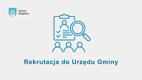 grafika z napisem: Rekrutacja do Urzędu Gminy