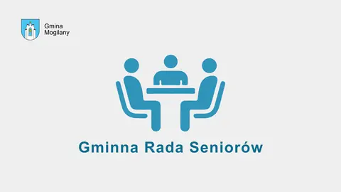 grafika z napisem: Sesja Gminnej Rady Seniorów