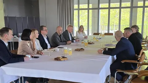 Spotkanie w Urzędzie Gminy Mogilany w sprawie budowy sieci wodociągowej.