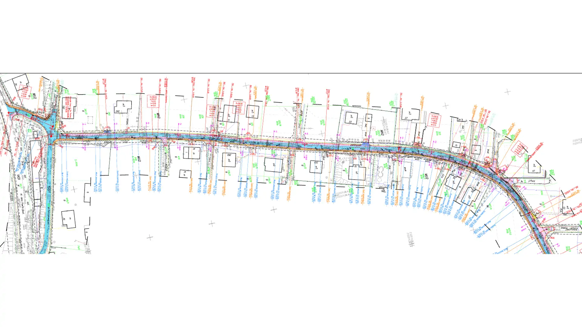 mapa inwestycji drogowej
