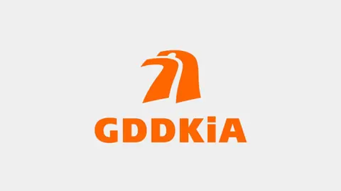 mapa z logo GDDKiA
