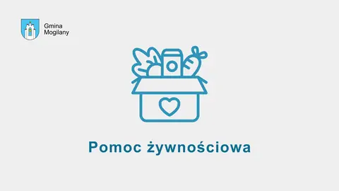 grafika i napis: pomoc żywnościowa