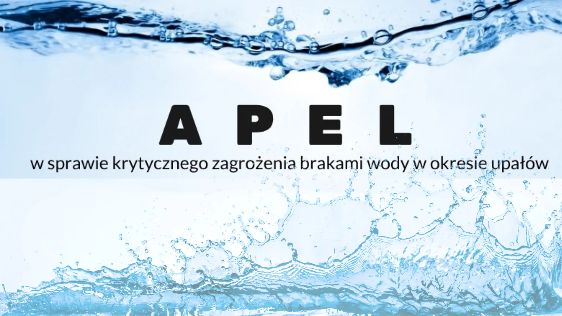 apel z obrazkami wody