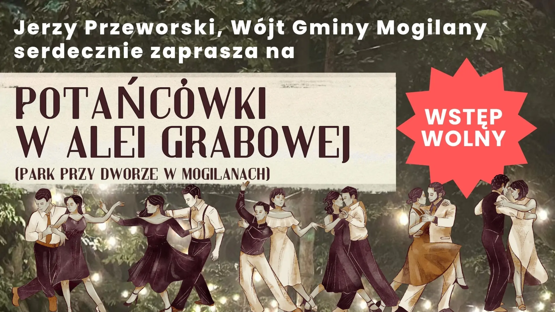 plakat z zaproszeniem