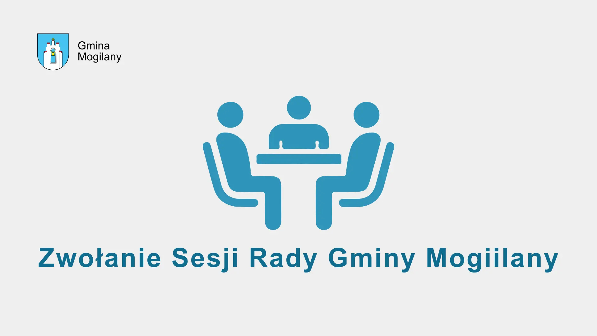 grafika i napis: zwołanie sesji rady gminy mogilany
