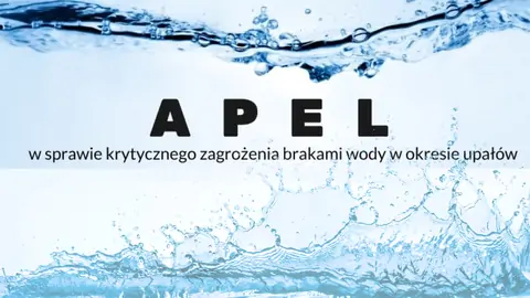 apel z obrazkami wody