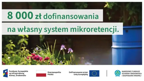 Informujemy, że 1 czerwca 2026 roku wojewódzkie fundusze ochrony środowiska i gospodarki wodnej ogłoszą nabór wniosków w ramach programu dotyczącego mikroretencji.