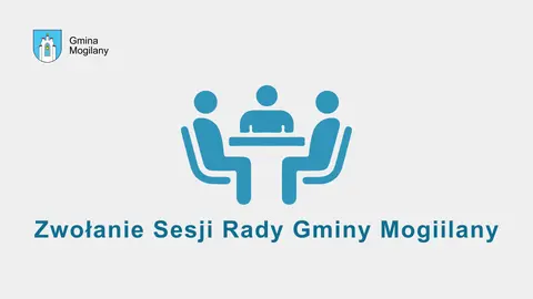 grafika i napis: zwołanie sesji rady gminy mogilany
