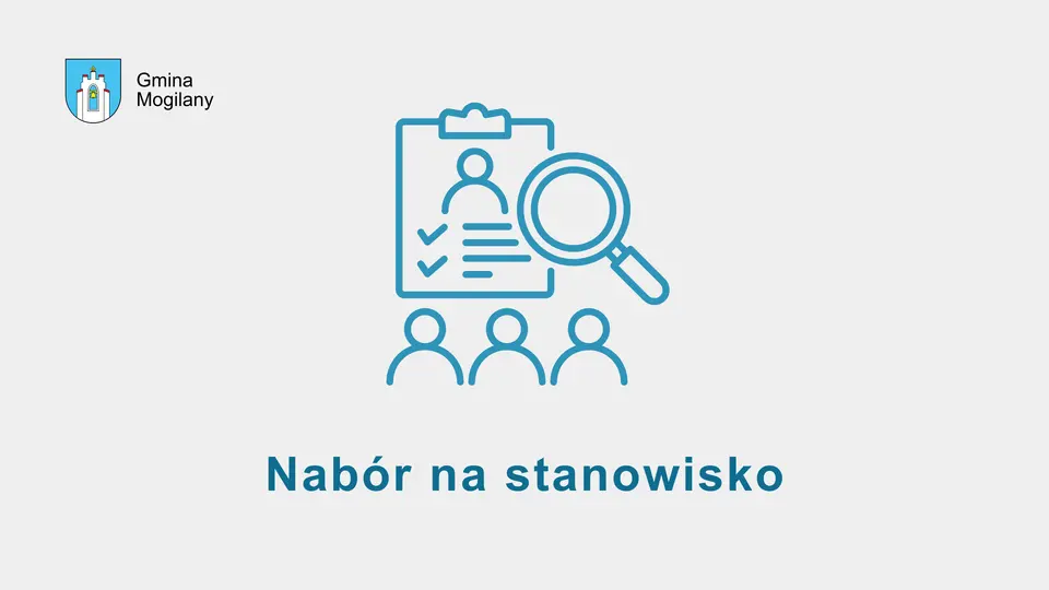 grafika i napis: nabór dla stanowisko