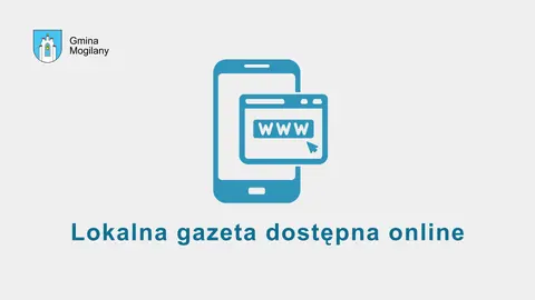 grafika + napis: lokalna gazeta dostępna online