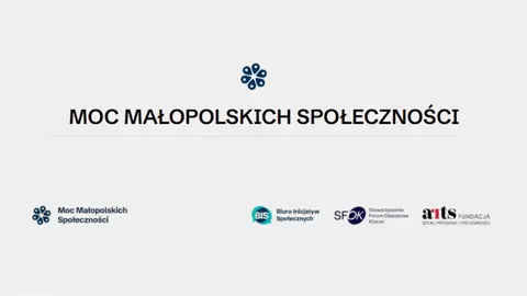 Logotypu organizacji zaangażowanych w projekt: Moc Małopolskich Społeczności