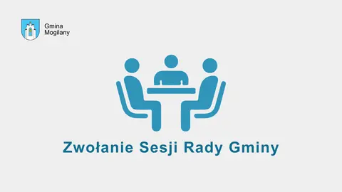 grafika + napis: Zwołanie Sesji Rady Gminy