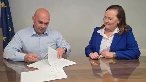 wójt i dyrektor SPZOZ Mogilany