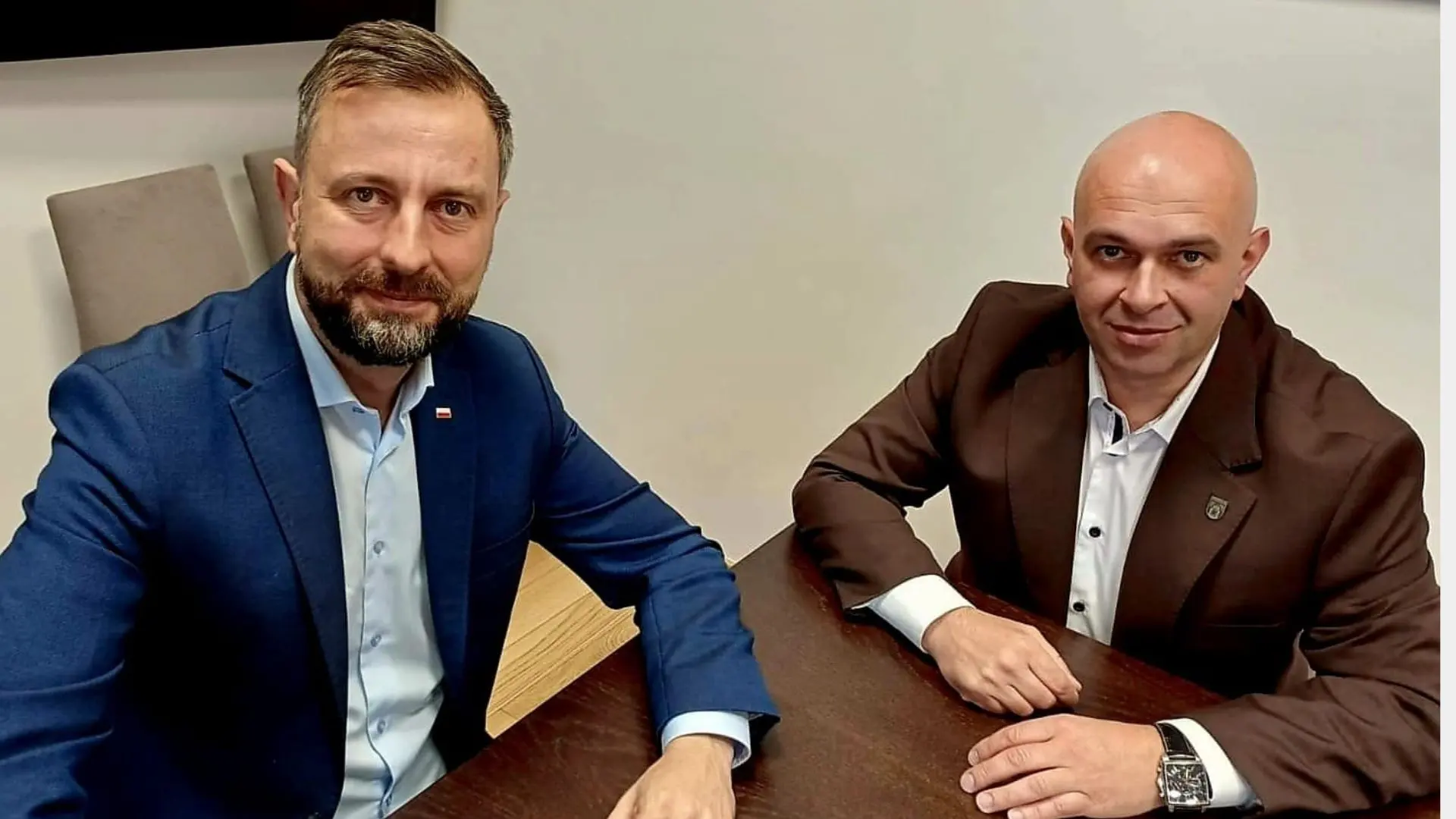 Zdjęcie Wójta Przeworskiego z Władysławem Kosiniakiem Kamyszem