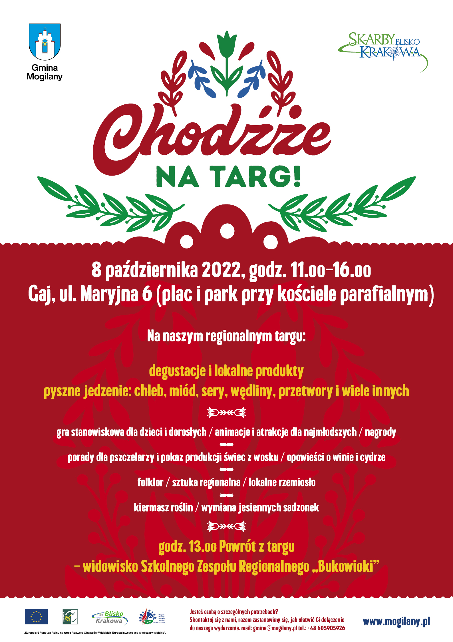 CHODŹŻE NA TARG! Plakat