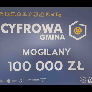 Cyfrowa gmina tablica promocyjna