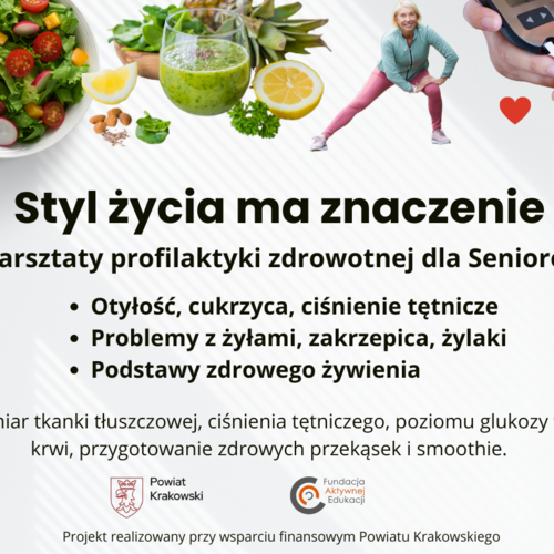 Obraz główny aktualności o tytule Warsztaty prozdrowotne dla seniorów