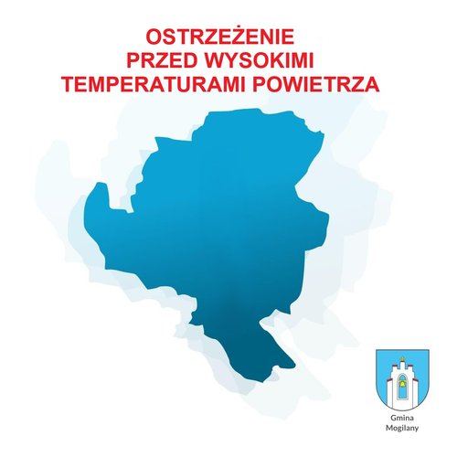 Obraz główny aktualności o tytule OSTRZEŻENIE PRZED WYSOKIMI TEMPERATURAMI POWIETRZA