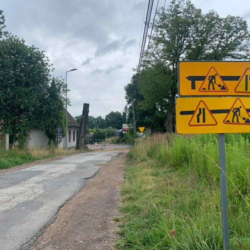 Obraz główny aktualności o tytule Czasowe zamknięcie ul. Św. Floriana w Lusinie