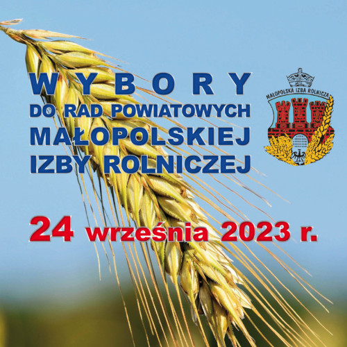 Obraz główny aktualności o tytule Informacja o wyborach do Małopolskiej Izby Rolniczej. 