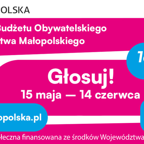 Obraz główny aktualności o tytule BO Małopolska: Zdecyduj jakie projekty warto zrealizować, mamy na to 16 mln zł ! 