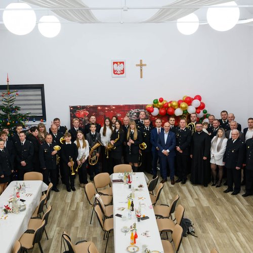 Obraz główny aktualności o tytule Spotkanie wigilijne w OSP Włosań 
