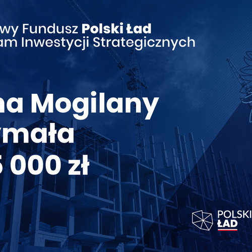 Obraz główny aktualności o tytule Rekompozycja Rynku w Mogilanach - dofinansowanie z Programu Inwestycji Strategicznych „Polski Ład” 
